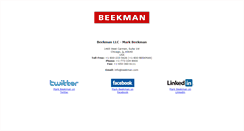 Desktop Screenshot of beekman.com